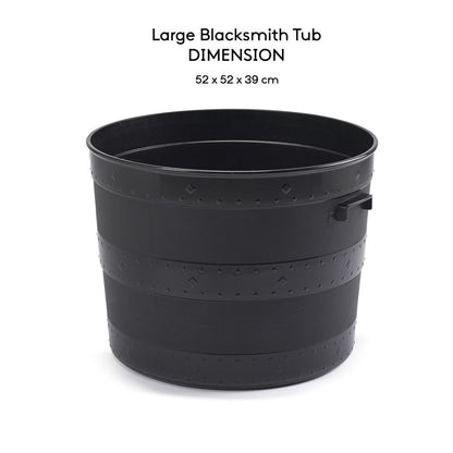 Large Black Plant Pot