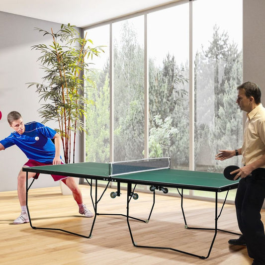 Folding Table Tennis Table with Wheels