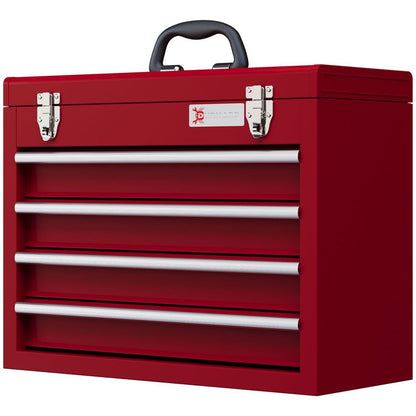 Red Lockable 4 Drawer Tool Chest