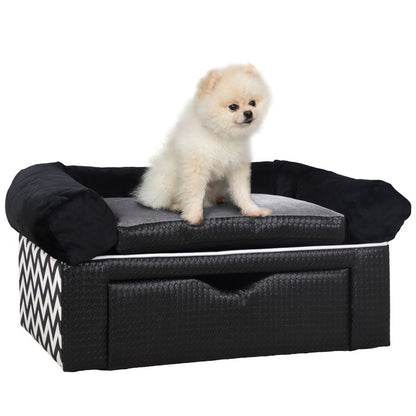 Black Sofa Pet Bed