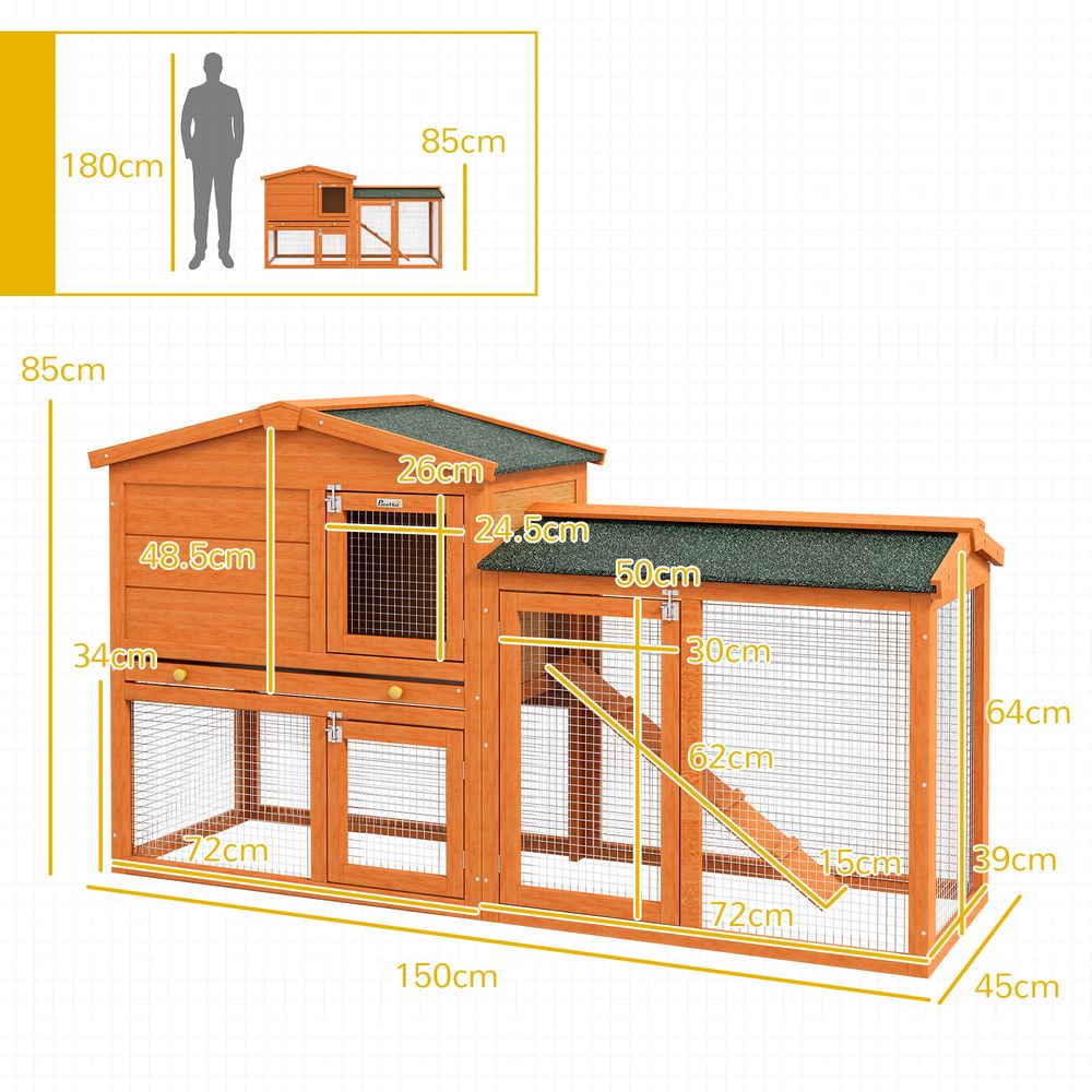 Orange Rabbit Hutch