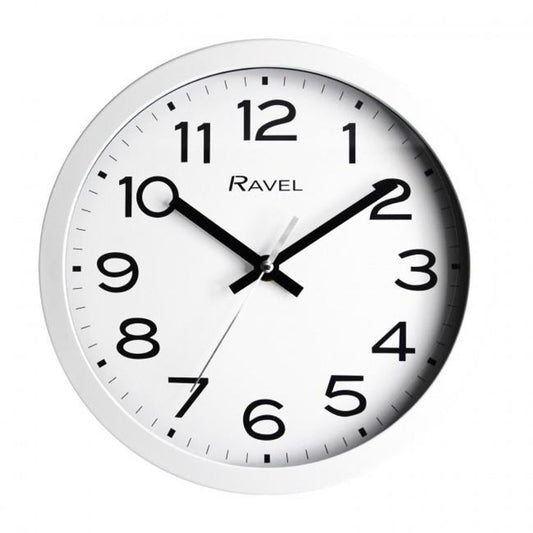 White Wall Clock 25cm