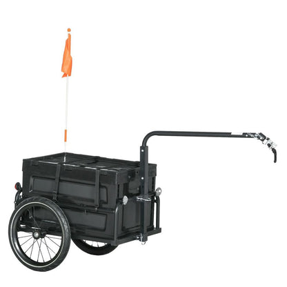 Bicycle Trailer with Foldable Storage Box