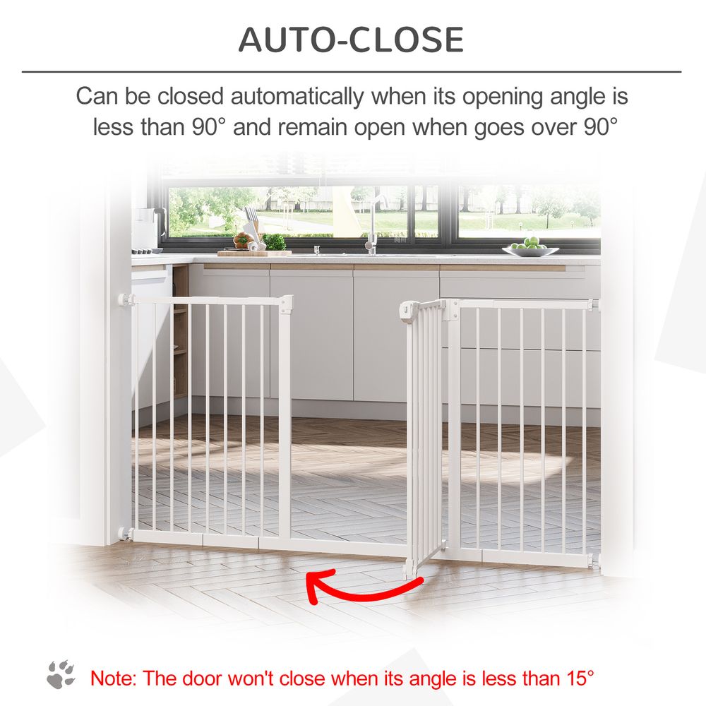 Extendable Pet Safety Gate White