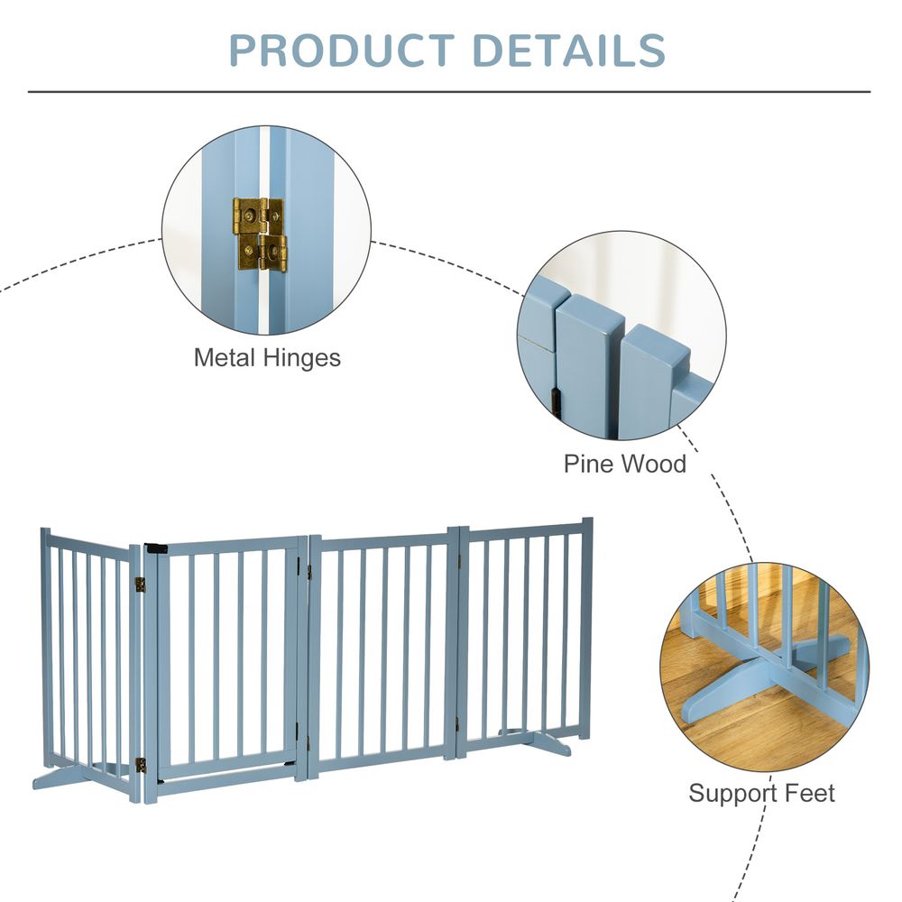 4 Panel Foldable Dog Safety Barrier