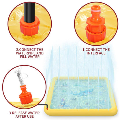 Inflatable Sprinkler Mat Yellow