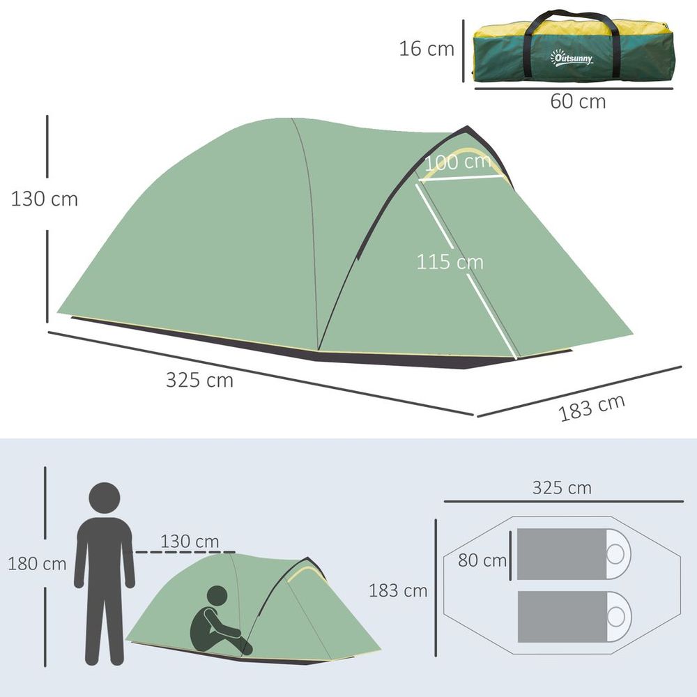 Camping Tent with Vestibule