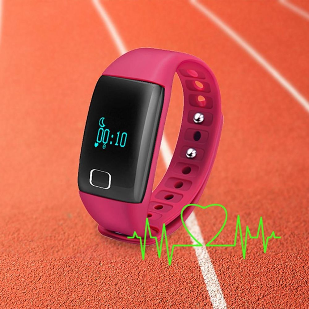 Smart Waterproof Fitness Tracker in Pink