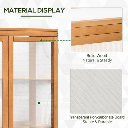 Wooden 2 Shelf Cold Frame