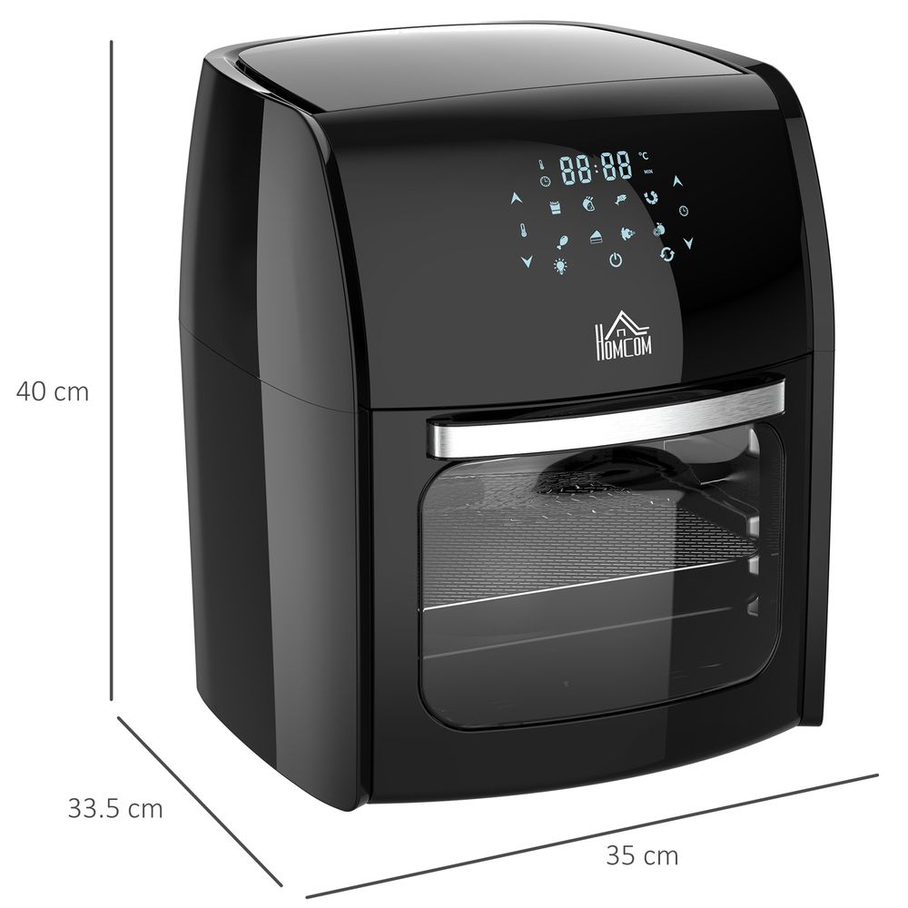 12L Black Air Fryer Oven