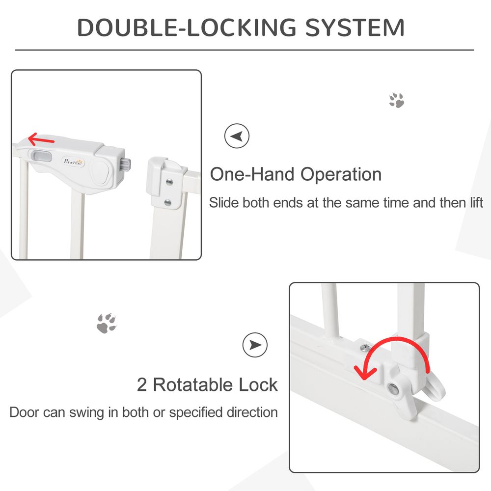 Extendable Pet Safety Gate White