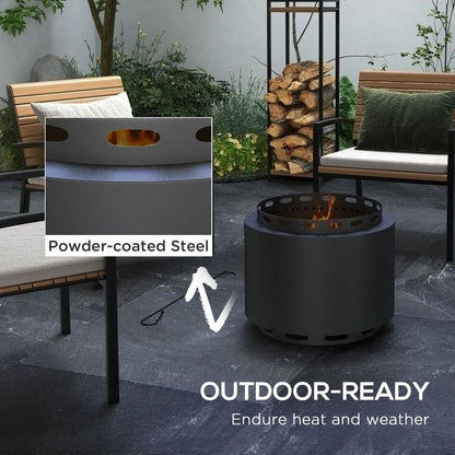 Smokeless Metal Fire Pit - Large