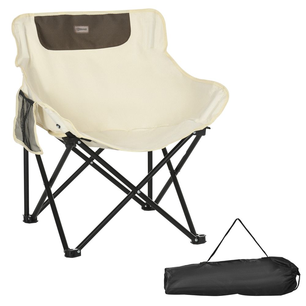 Camp Chair with Pocket White