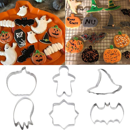 Cookie Cutter Moulds Halloween x6