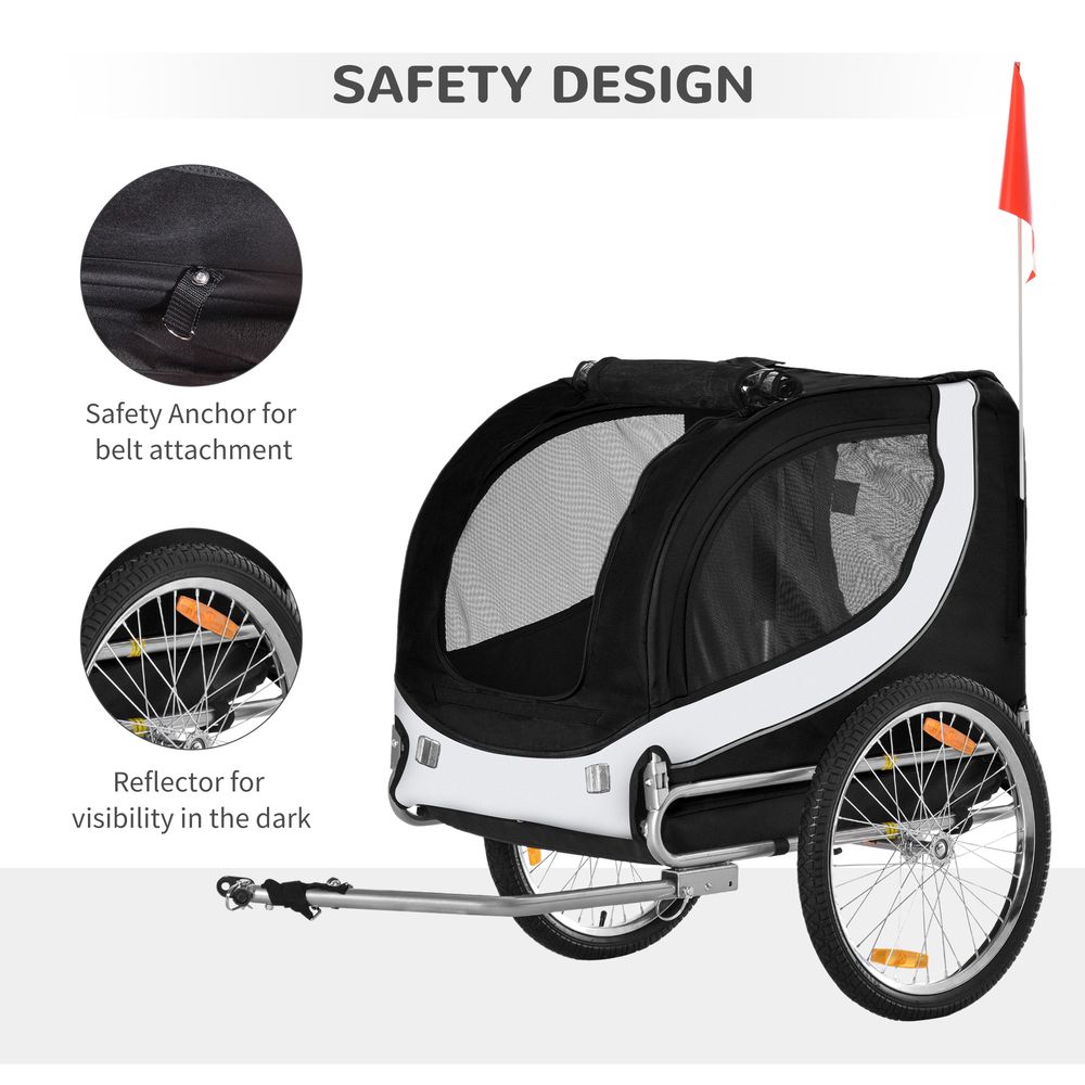 Pet Trailer for Bikes Black