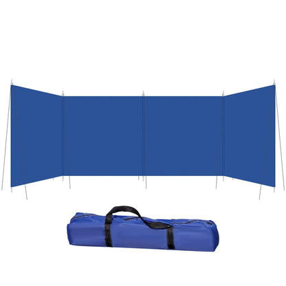 Blue Windbreak Privacy Wall