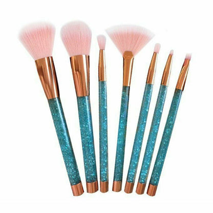 Glitter Makeup Brush Set x7