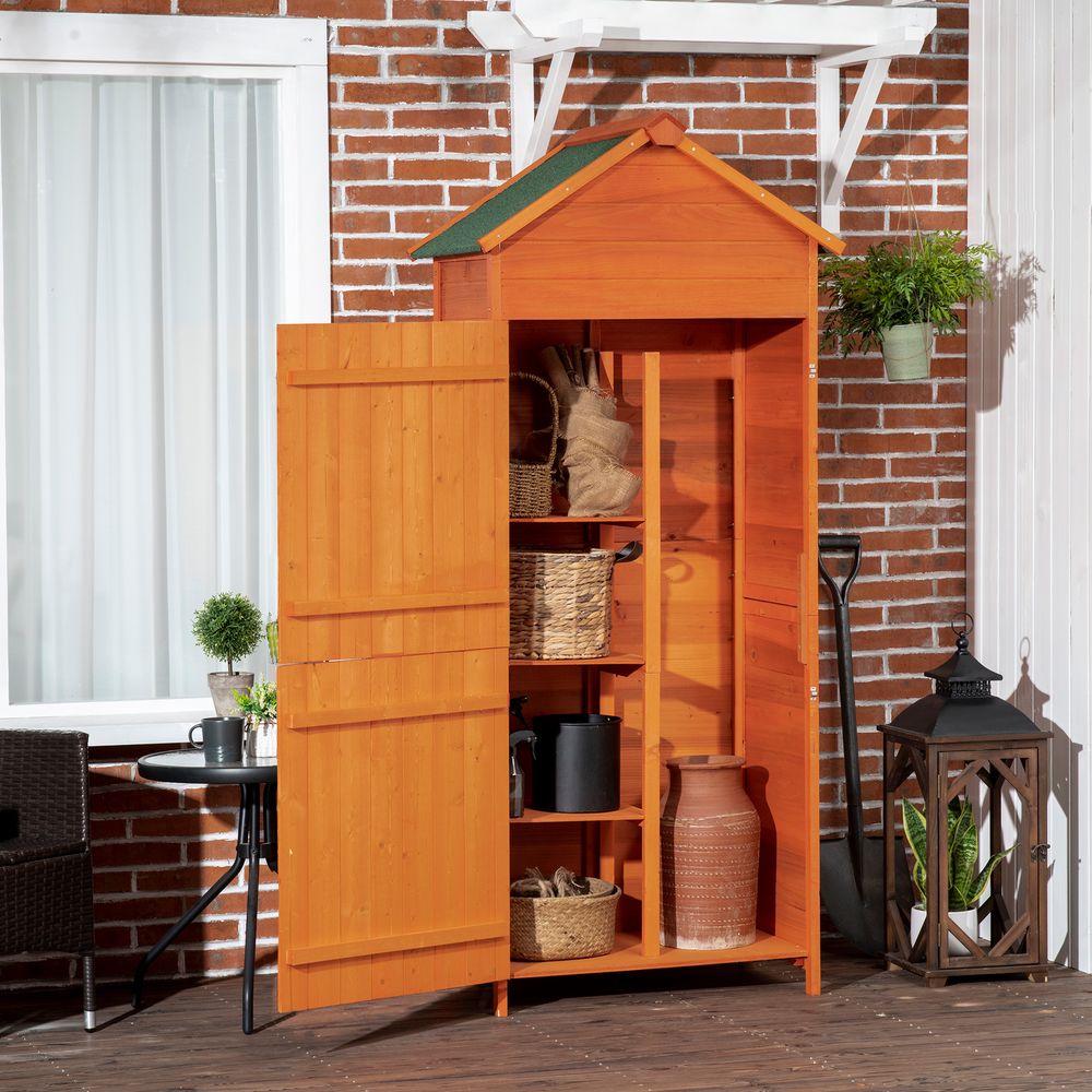 Teak Garden Utility Shed