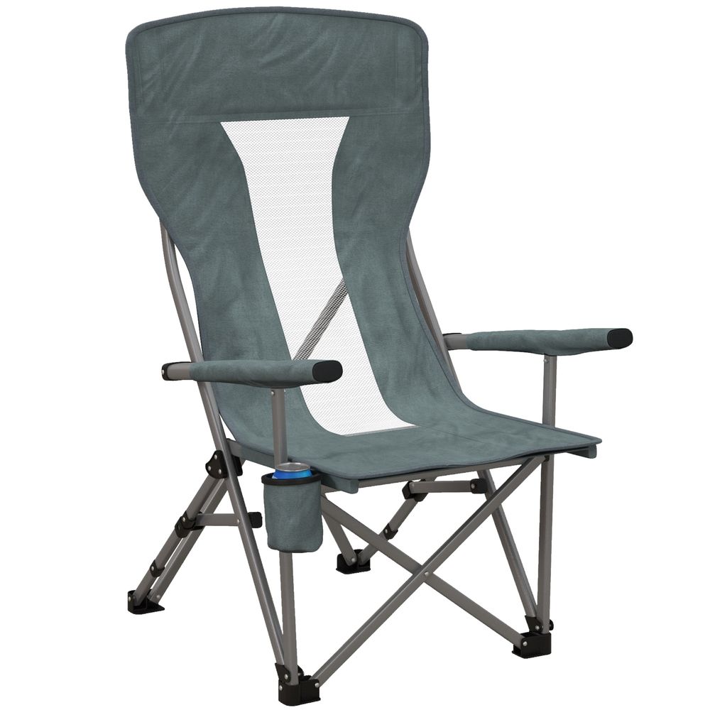 Foldable Outdoor Chair with Cup Holder