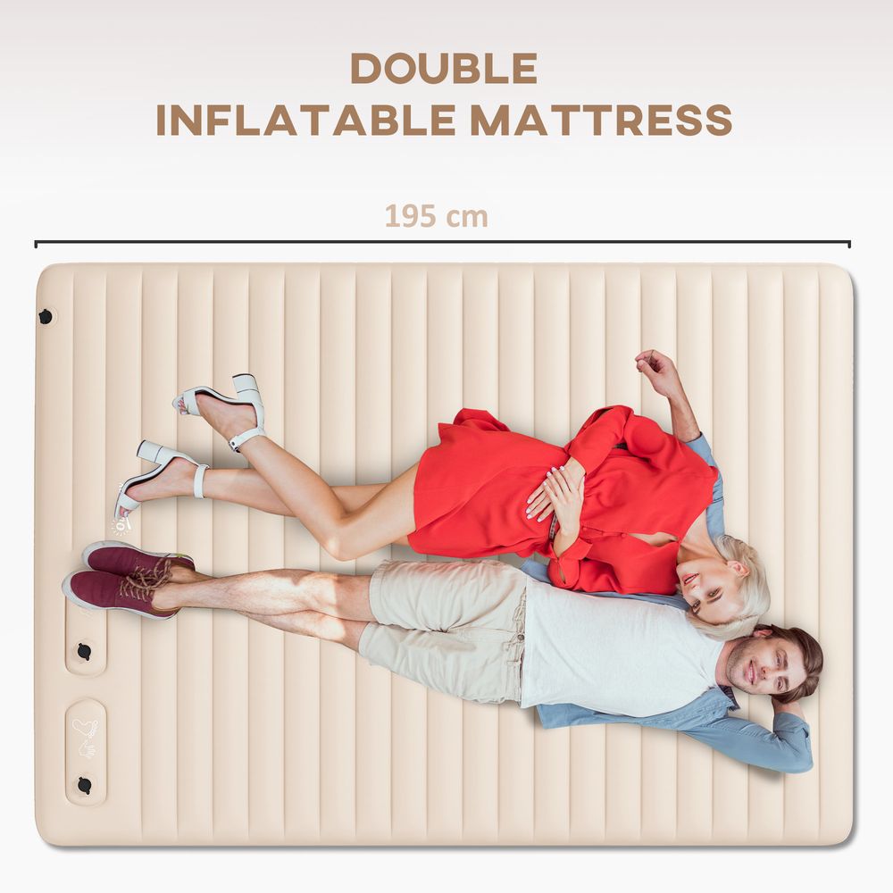 Inflatable Double Mattress White