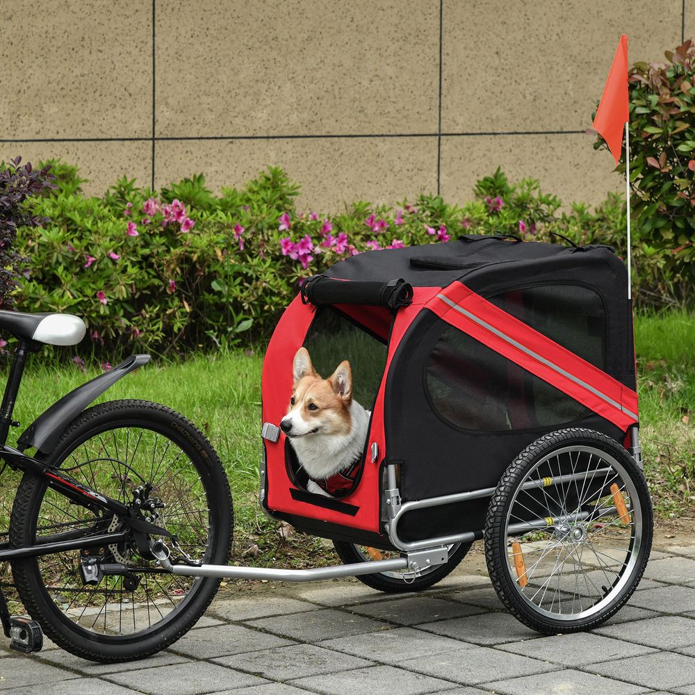 Pet Trailer for Bikes Red