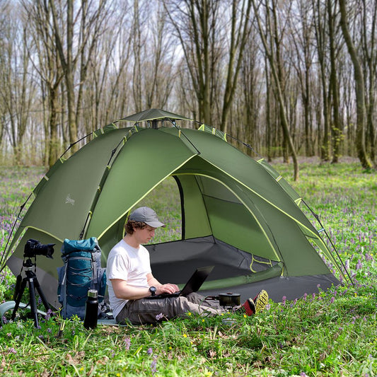 Pop Up Green 2 Man Tent