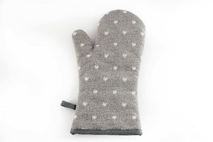 Heart Print Oven Glove