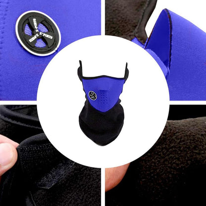 Blue Thermal Bike Mask