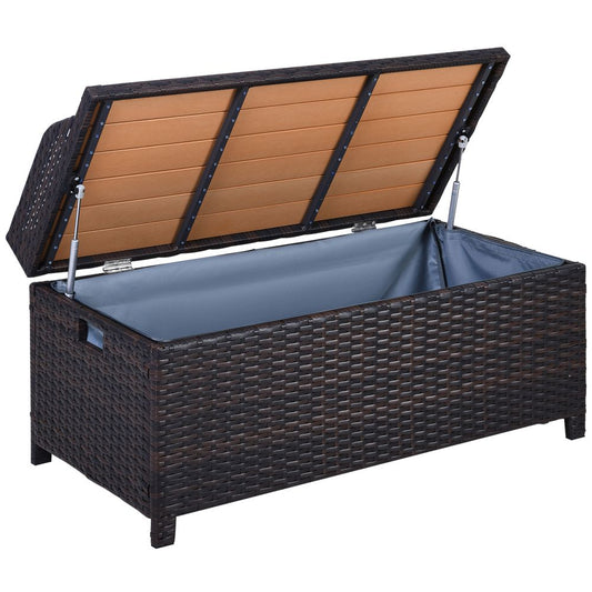 Rattan Storage Bench