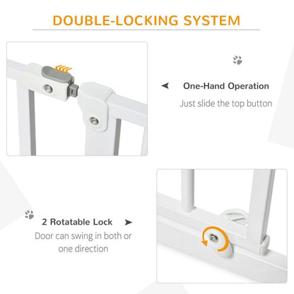 Pressure Fit Dog Gate White