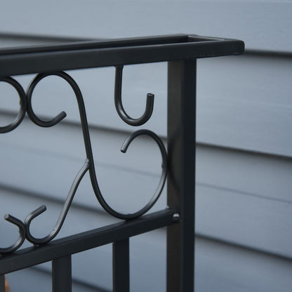 Log Rack Holder with Shovel