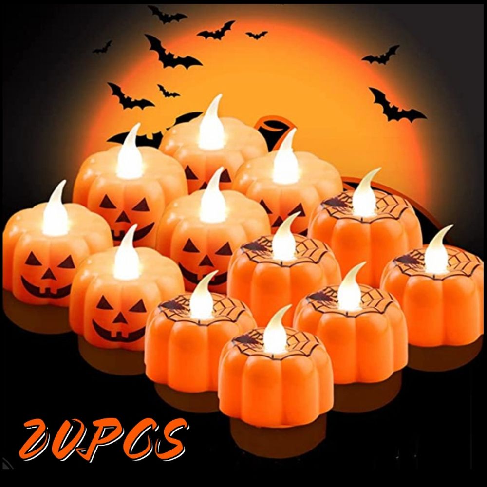 LED Pumpkin Candles