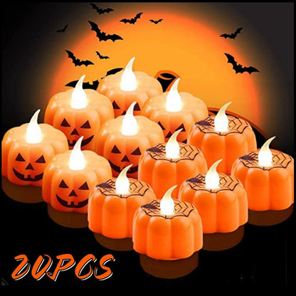 LED Pumpkin Candles