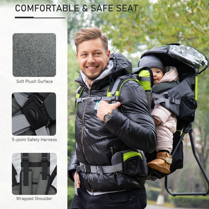 Baby Carrier Backpack Black