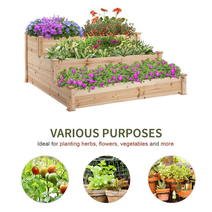 Stepped Plant Box 3 Tier