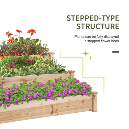 Stepped Plant Box 3 Tier