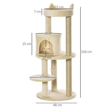 Cat Scratching Post 3 Tier Tree