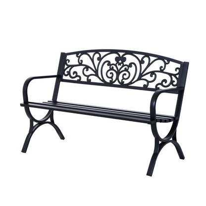 Black Garden Bench