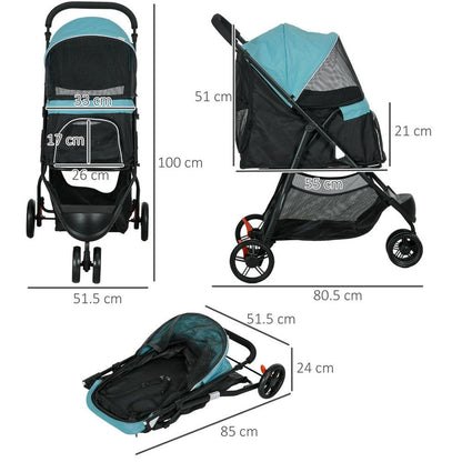 Dog Stroller - Dark Green