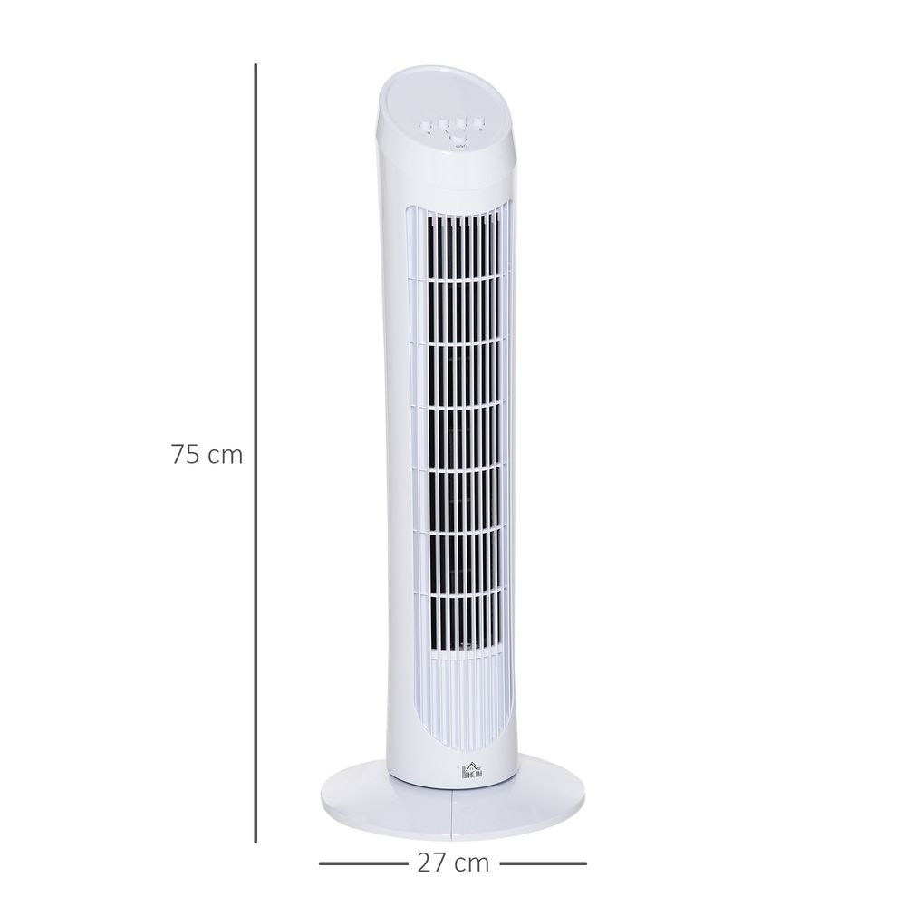 3 Level White Tower Fan