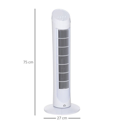 3 Level White Tower Fan