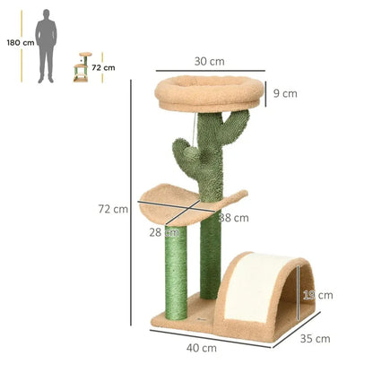 Cactus Cat Tower Scratching Post