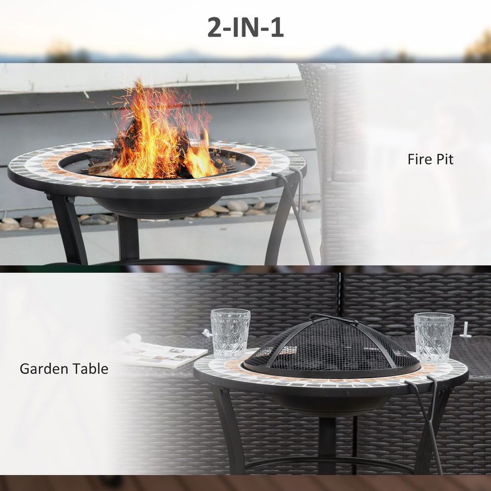 Mosaic Fire Pit Tabletop