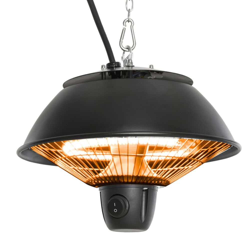 Black Ceiling Electric Heater 600W