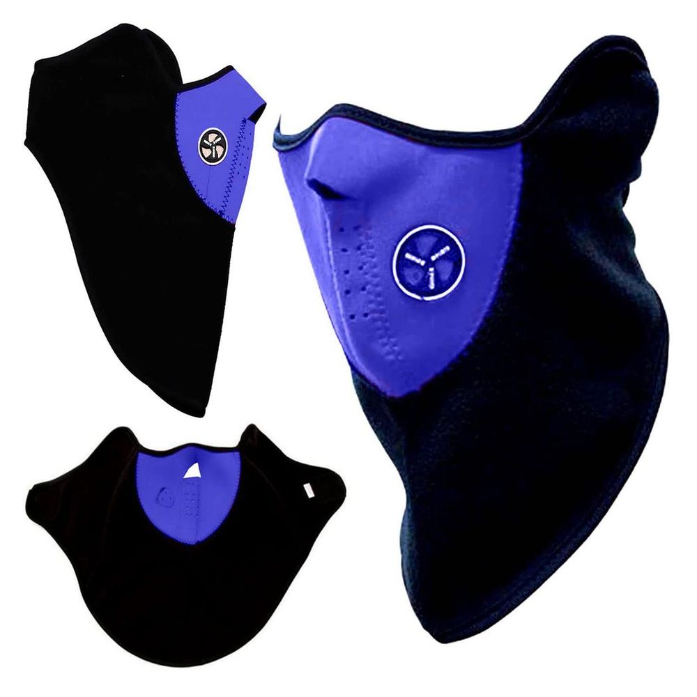 Blue Thermal Bike Mask