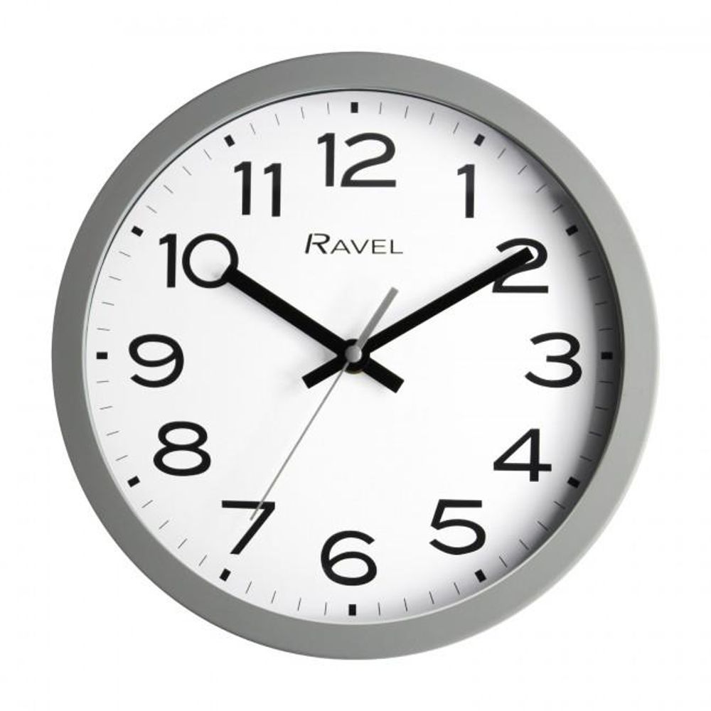 Grey Wall Clock 25cm