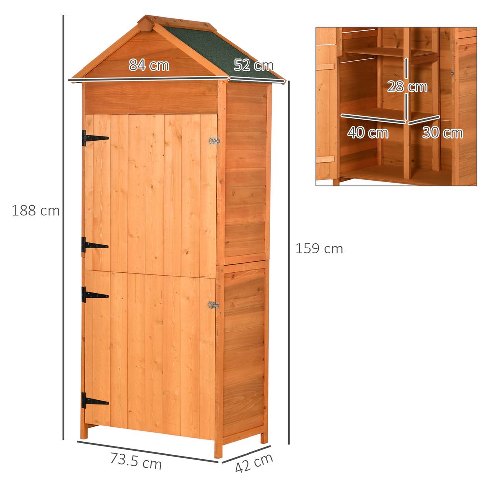 Teak Garden Utility Shed