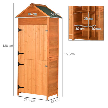 Teak Garden Utility Shed