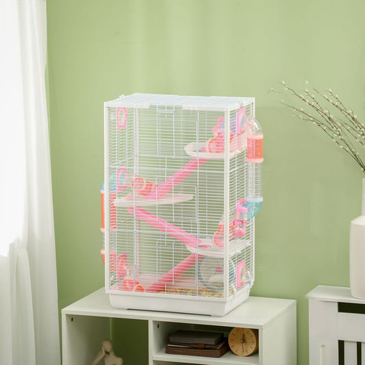 4 Tier Hamster Cage with External Tubes