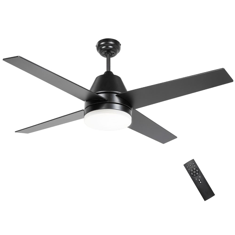 Black Ceiling Fan with Light